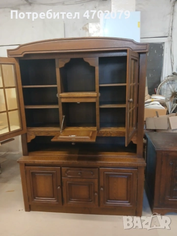 Старинен дъбов шкаф, снимка 2 - Шкафове - 53018170