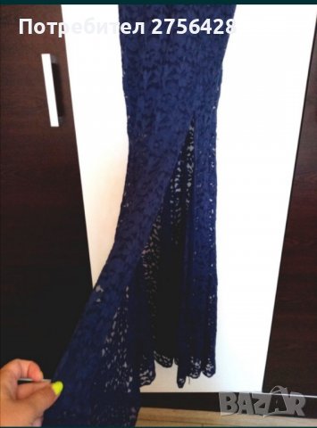 Нова рокля от синя дантела , снимка 2 - Рокли - 37813662
