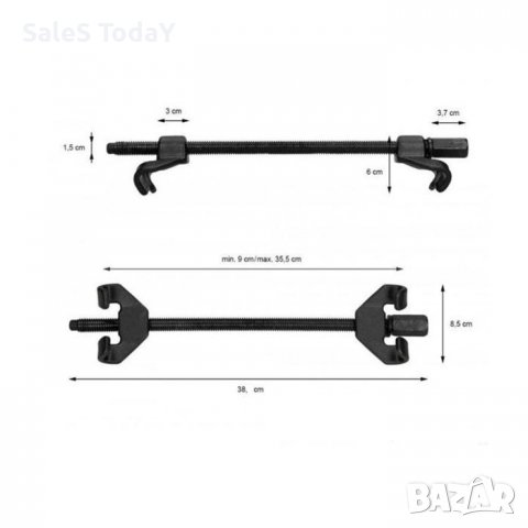 СКОБИ ЗА ПРУЖИНИ 380ММ - 2370, снимка 3 - Аксесоари и консумативи - 36883076