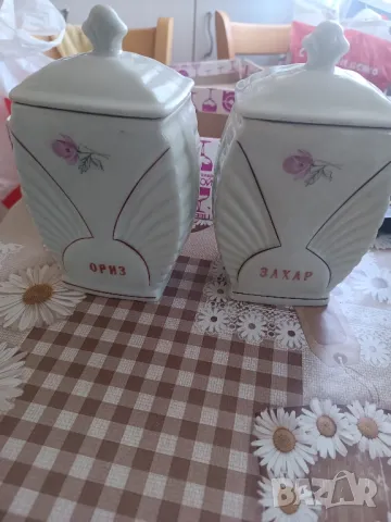  Порцеланови буркани Захар и Ориз