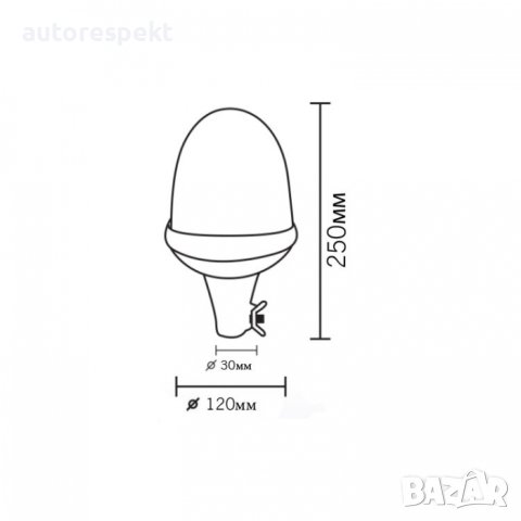 LED ЛЕД Аварийна Сигнална Лампа Авариен Буркан Маяк 12V 24V 60 Диода, снимка 5 - Аксесоари и консумативи - 40358858