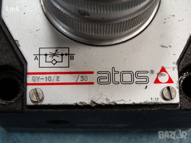 Хидравличен клапан ATOS QV-10, QV-10/2, снимка 9 - Резервни части за машини - 29152772