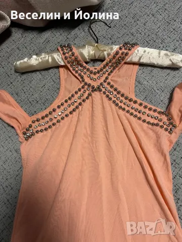 Тениска с камъни , снимка 2 - Тениски - 48948473