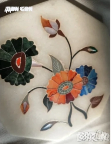 Перу Египет Индия мрамор мозайка полускъпоценни камани, снимка 8 - Статуетки - 30804492