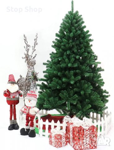 LED Изкуствена коледна елха PVC зелена 240см