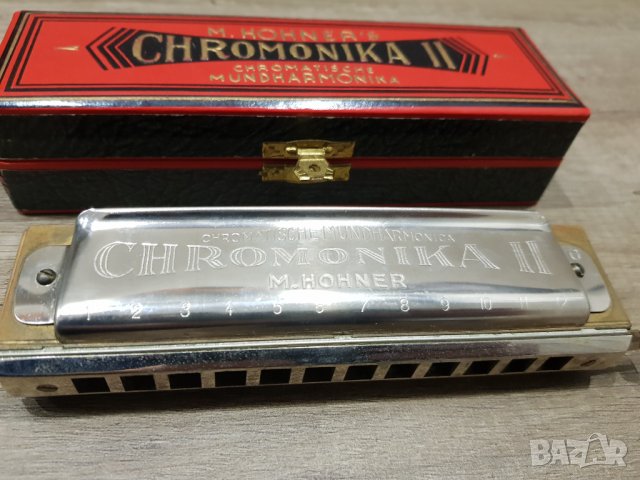 Хармоника M Hohner "CHROMONIKA II" с оригинална кутия 1945г, снимка 4 - Други - 38775403