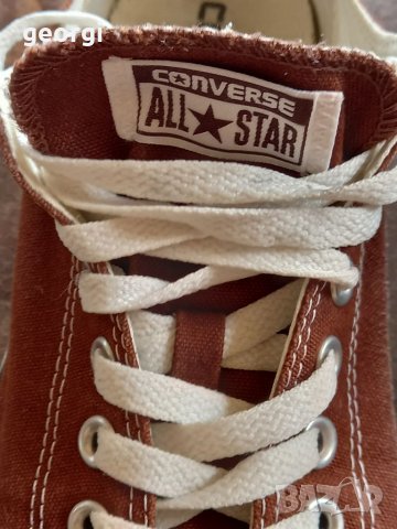 Ниски кафеви кецове Converse all star, снимка 2 - Кецове - 37343473