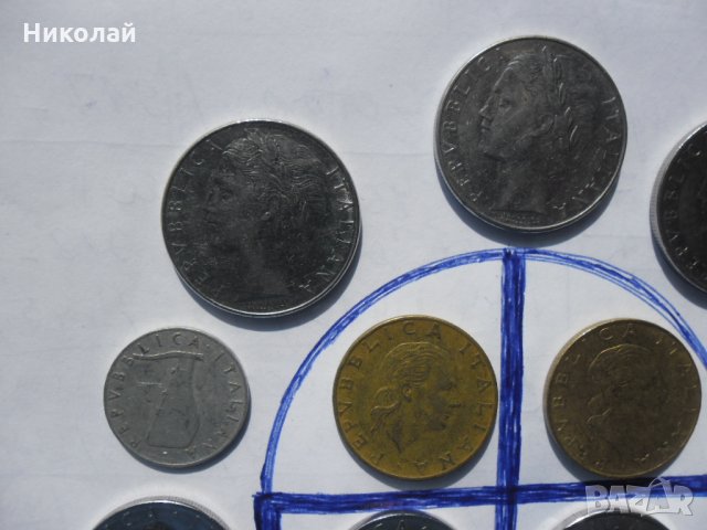 Лот монети Италия , лири, снимка 8 - Нумизматика и бонистика - 30397674