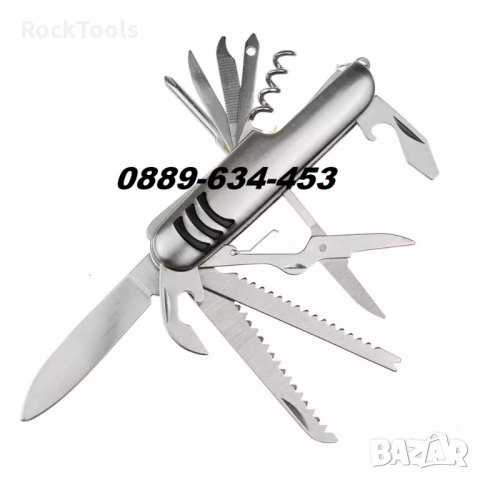 12в1 Инструменти Туристическо Швейцарско Джобен Нож Ножче Victorinox, снимка 2 - Ножове - 32031566