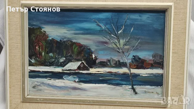 Страхотна френска картина - маслени бои, снимка 6 - Картини - 48881521