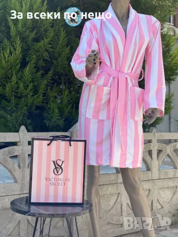 Victoria's Secret Дамски Луксозен Халат Райе Виктория Сикрет Код D1591