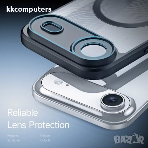 Силиконов твърд кейс Dux Ducis AIMO с Magsafe, За iPhone 17 Air (6.9), Черен и Протектор, снимка 6 - Калъфи, кейсове - 52062418