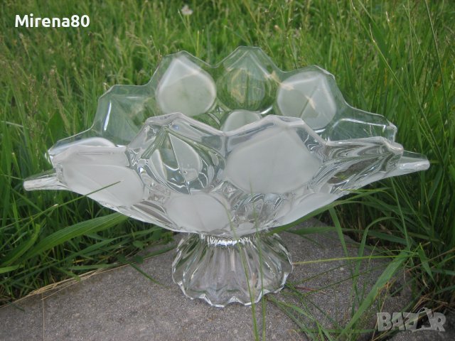 Огромна кристална фруктиера, снимка 5 - Други - 40671246