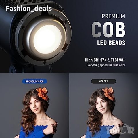 Мини COB осветление за фотография 130W NEEWER 12 ефекта 200K lux преносимо, снимка 4 - Чанти, стативи, аксесоари - 42527869