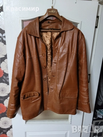 Яке/Сако/кожено мъжко 2XL.Естествена кожа , снимка 1