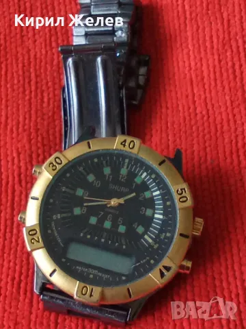 SHURP QUARTZ WATER RESISTANT 30m. МОДЕРЕН ДИЗАЙН МЪЖКИ ЧАСОВНИК ПЕРФЕКТЕН МНОГО КРАСИВ СТИЛЕН 33244, снимка 15 - Мъжки - 38713343