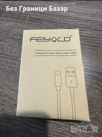 Нови 3 броя плетени USB-C кабели за зареждане на Samsung Xiaomi Huawei Android