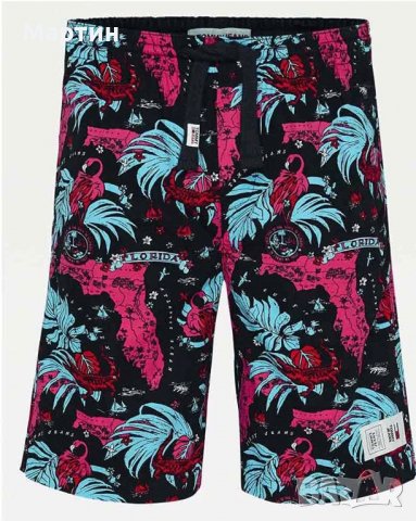 Мъжки къси панталонки Tommy Jeans Miami Print - размер М, снимка 3 - Къси панталони - 36603784