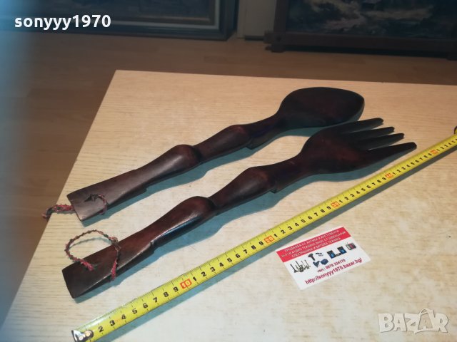 ГОЛЯМИ НОЖ И ВИЛИЦА 50см 2202212036, снимка 13 - Колекции - 31916243