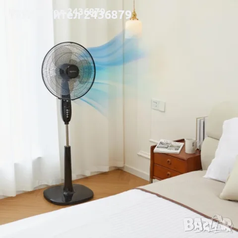 Продавам нов вентилатор 60W с дистанционно Amazon Basics, снимка 6 - Вентилатори - 55966969