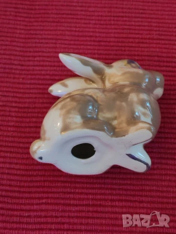 Статуетка Зайче, порцелан. , снимка 3 - Статуетки - 50868344