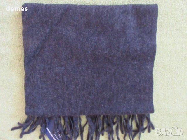  Нов кашмирен тъмно син шал GOBI, Монголия, снимка 3 - Шалове - 34028007