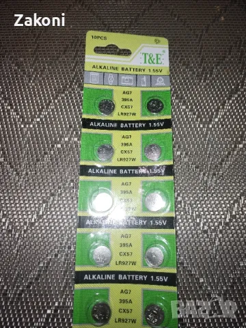 Алкални батерии АG7, LR927, 395A, снимка 1