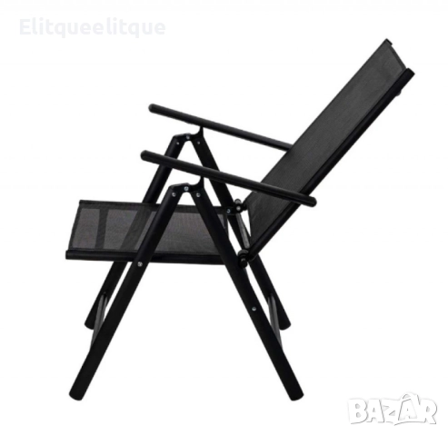 Метален сгъваем стол Muhler, 7 позиционен, снимка 5 - Столове - 52183866