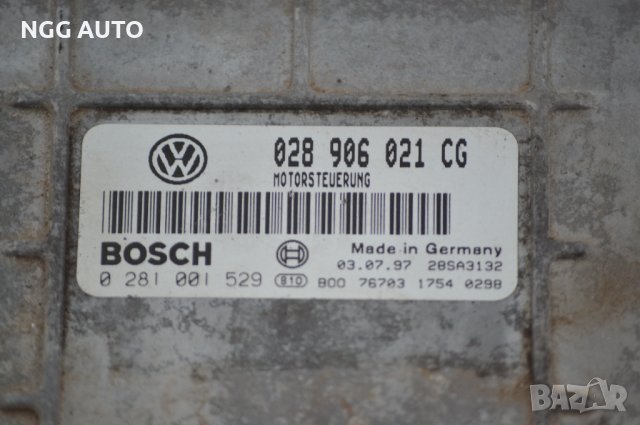 Компютър Двигател BOSCH за VW Sharan 1.9 TDI, 028 906 021 CG, 0 281 001 529, снимка 2 - Части - 39744932