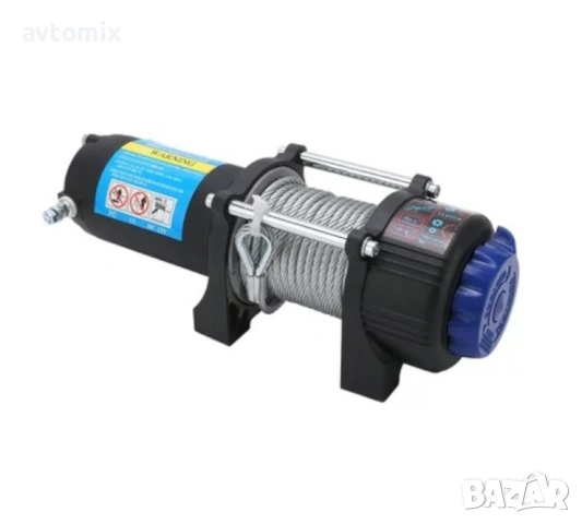 Електрическа лебедка 4000LBS 1820кг 12V с дистанционно за теглене на автомобили джипове пътна помощ , снимка 2 - Аксесоари и консумативи - 54355621