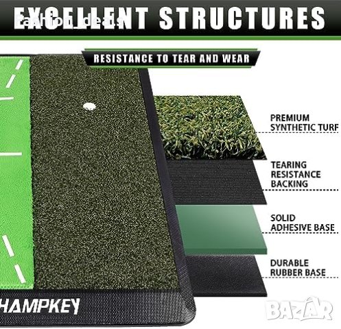 Нова Тренировъчна постелка за голф Анализ траектория замах поза удар, снимка 4 - Голф - 42156206