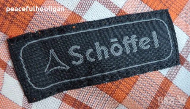 Schoffel - мъжка карирана риза за туризъм  с дълъг ръкав размер XL , снимка 13 - Ризи - 49781441