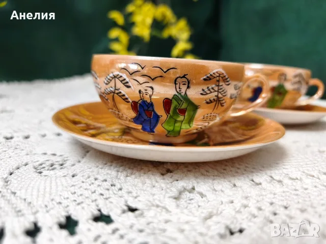 Яйчен порцелан  за кафе , снимка 3 - Чаши - 54685163