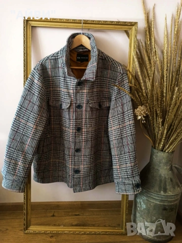 Дамско марково карирано яке тип риза, снимка 5 - Якета - 53304284