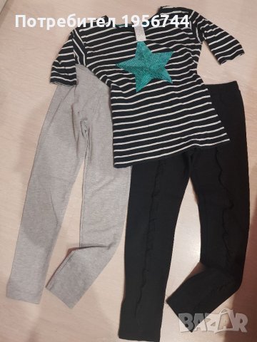 Лот клинчета+блузка 122-128см, снимка 2 - Детски клинове - 38387397