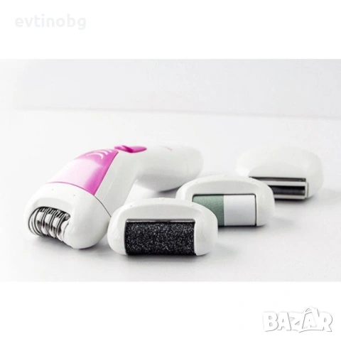 Уред за красота 4 в 1 приставки за обезкосмяване, тример, полиране на пети, снимка 6 - Тримери - 53946047