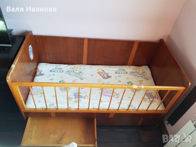 Бебешко легло с матрак, снимка 3 - Бебешки легла и матраци - 29513423