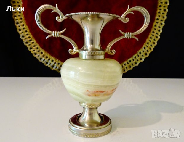 Амфора,ваза,свещник,оникс. , снимка 3 - Вази - 37369708