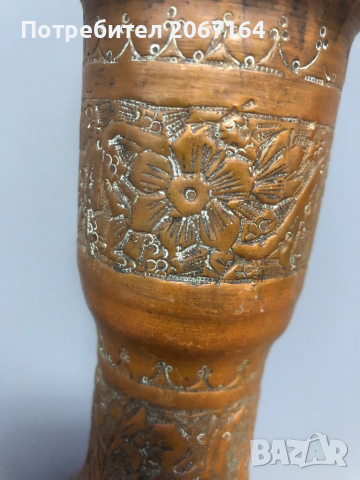 Голямо старинно наргиле от месинг, снимка 10 - Антикварни и старинни предмети - 44658629