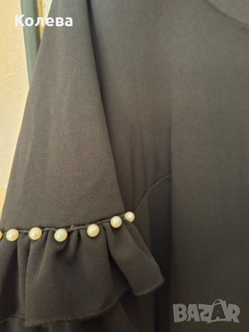 Черна дамска рокля 2XL, снимка 2 - Рокли - 54099519