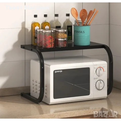 Метална многофункционална поставка-органайзер за микровълнова фурна | 55×35×35 см | 25 кг, снимка 2 - Аксесоари за кухня - 51081085