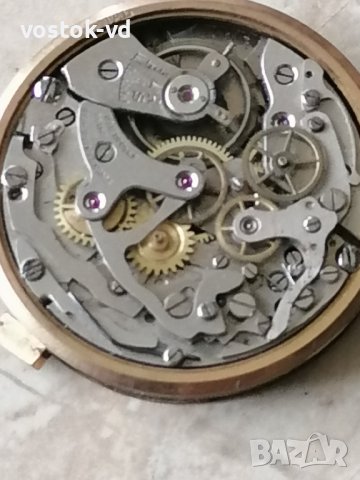 ULTIMOR CHRONOGRAFFE SWISS - РАБОТЕЩ МЕХАНИЗЪМ , снимка 4 - Антикварни и старинни предмети - 42757938