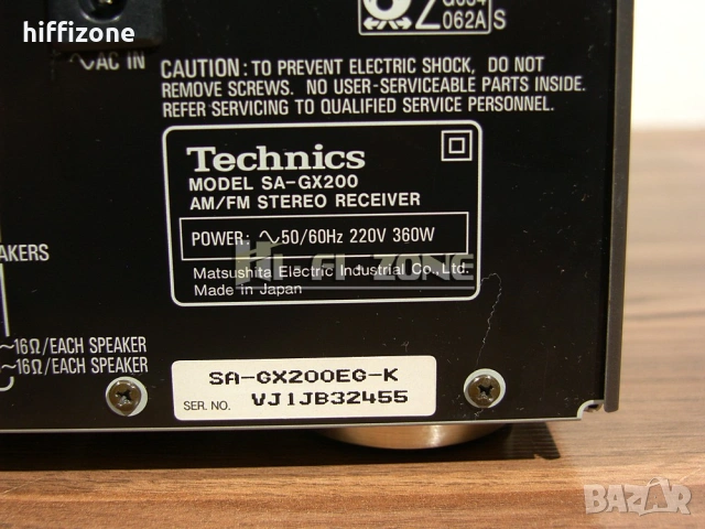 Ресивър   Technics sa-gx200 /3 , снимка 9 - Ресийвъри, усилватели, смесителни пултове - 54080214