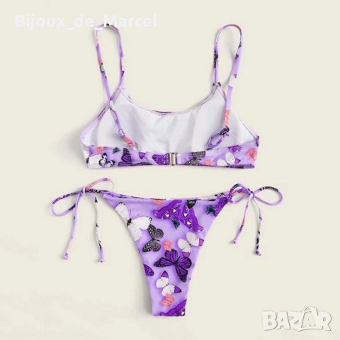 Бански Butterfly 1 Purple - S M размери, снимка 3 - Бански костюми - 31617004