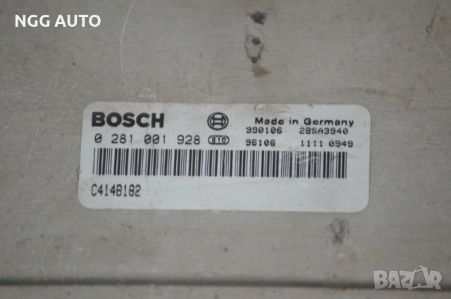 Компютър двигател за Fiat Bravo I Coupe 1.9 JTD 105, 105 к.с., № Bosch 0 281 001 928, снимка 2 - Части - 39701697