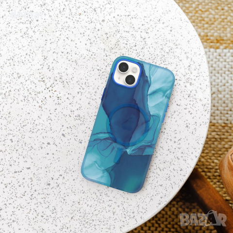 OtterBox Калъф за iPhone 14 Pro и Plus за MagSafe, удароустойчив, ултратънък, Morpho, син, снимка 3 - Калъфи, кейсове - 44741912