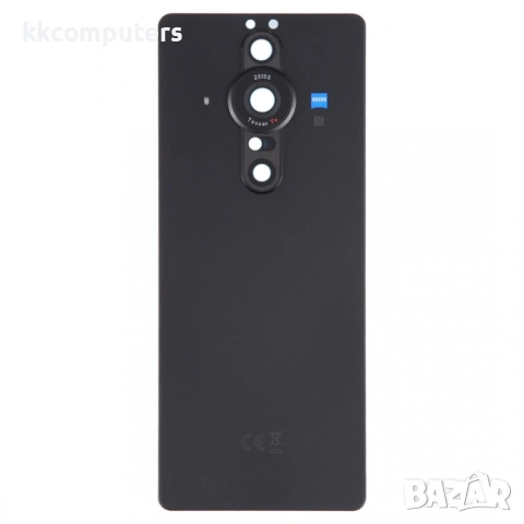 Оригинален заден капак за Sony Xperia Pro-I с рамка и стъкло за камерата – Черен, снимка 2 - Резервни части за телефони - 54192273