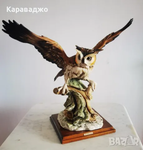 Статуетка Сова Capodimonte, снимка 8 - Статуетки - 48361358