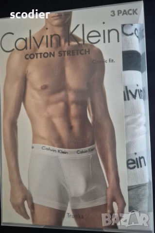 Calvin Klein- XL, Original, 3 бр боксери в разл. цвят