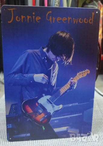 Jonnie Greenwood-метална табела(плакет), снимка 2 - Китари - 54084868